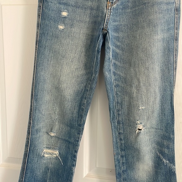Ralph Lauren low rise distressed boot cut jeans - Picture 3 of 5